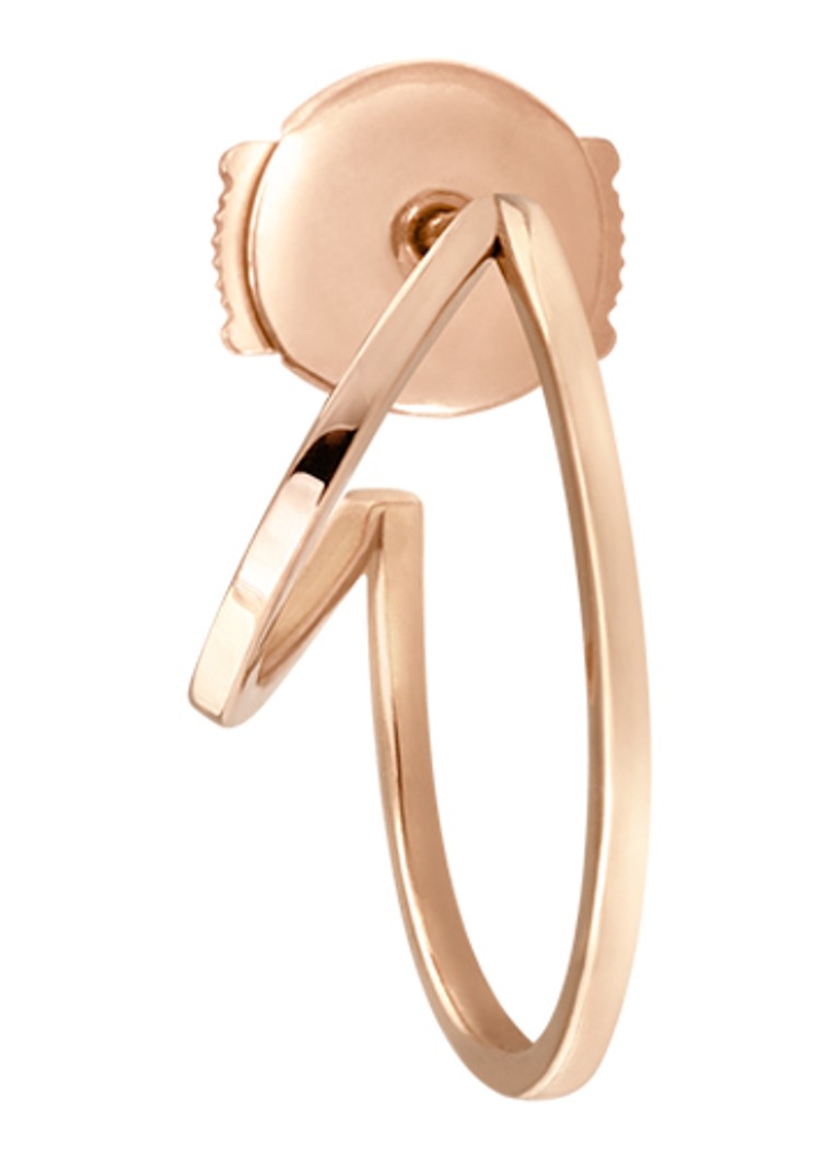 Vanrycke - Boucle d'oreille unique en or rose 18 carats pour l'oreille droite - Or rose