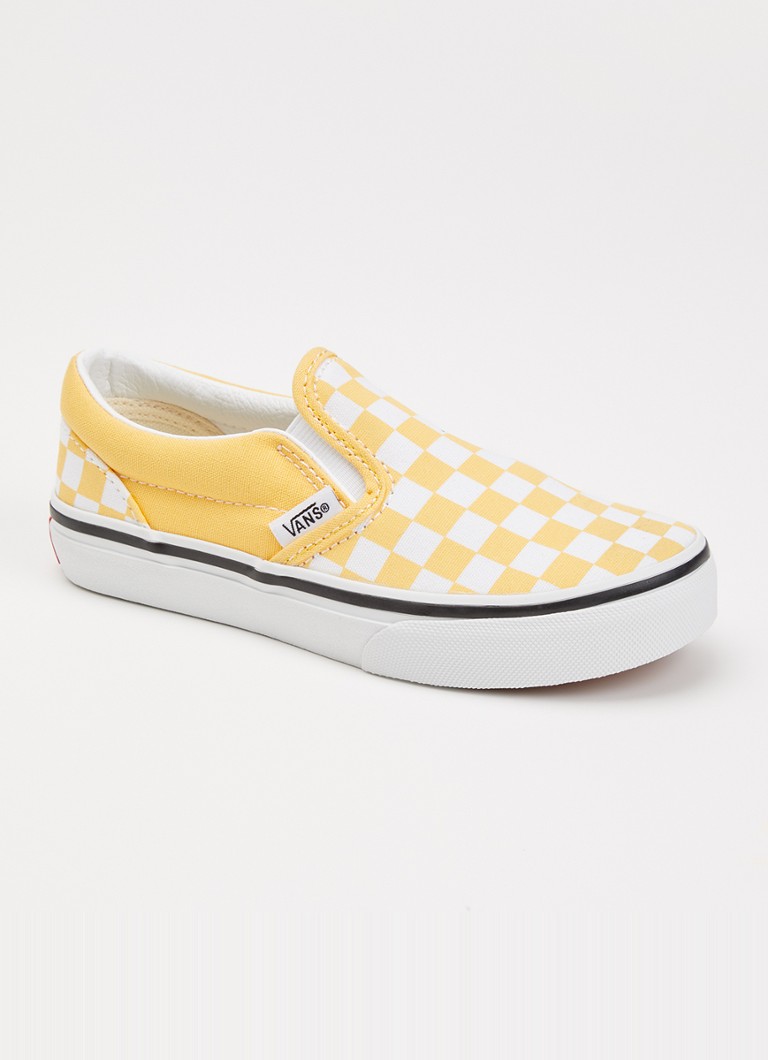 VANS - Checkerboard slip-on van canvas - Geel