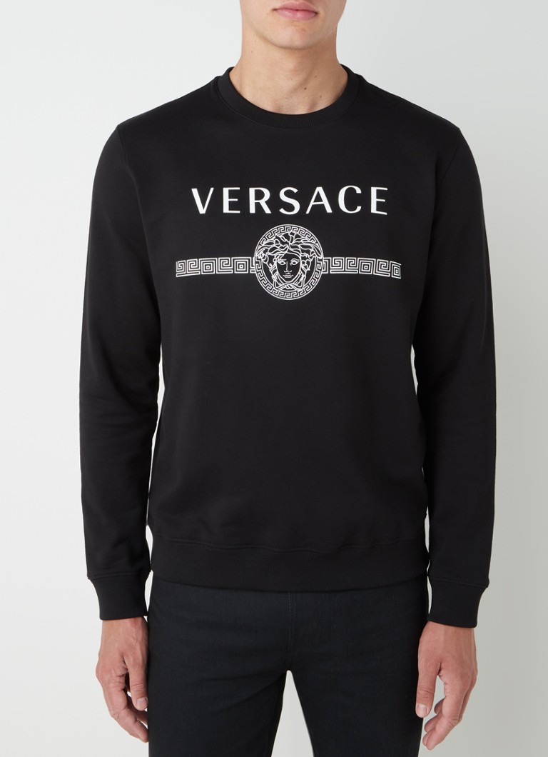 Sprong Het is goedkoop Ver weg Versace Sweater met logoprint • Zwart • deBijenkorf.be