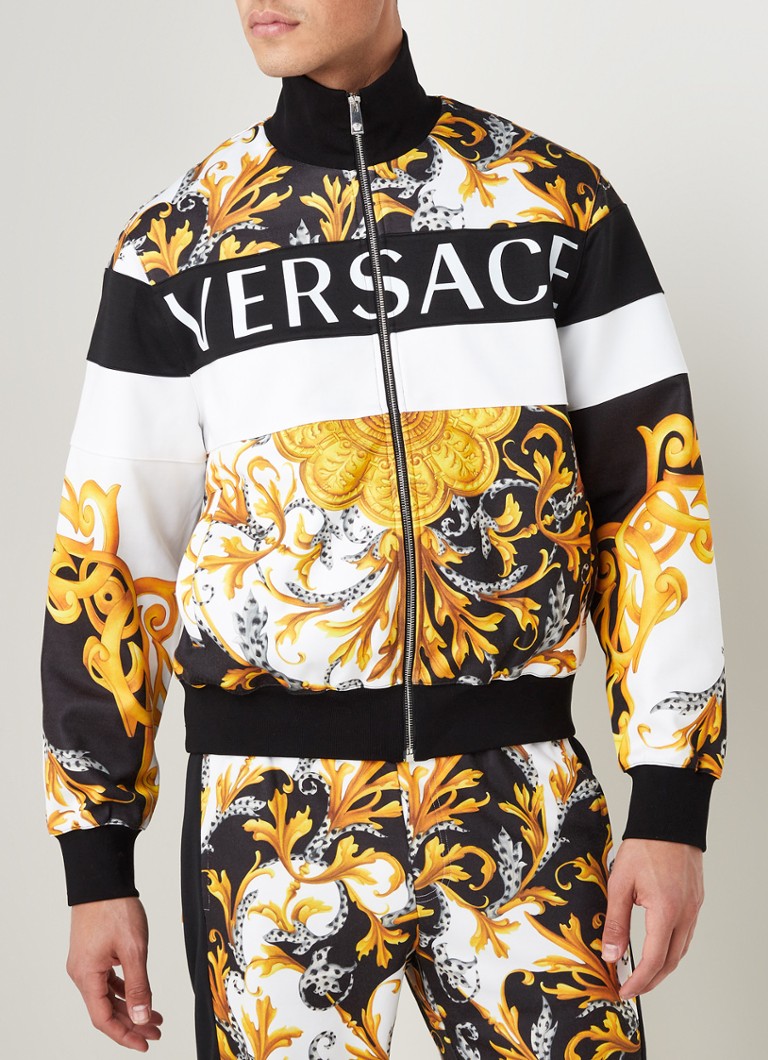Pittig Messing pastel Versace Sweatvest met logoprint • Zwart • deBijenkorf.be
