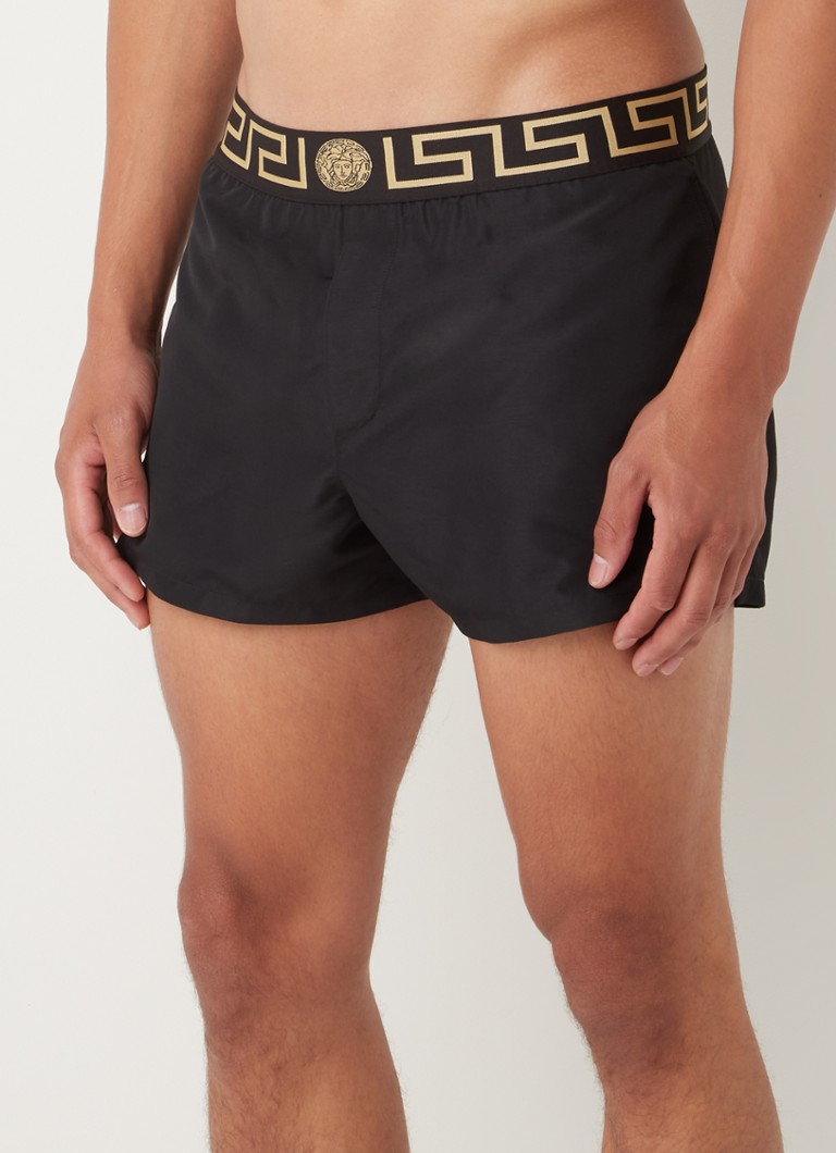 Versace Zwembroek met steekzakken en logoband