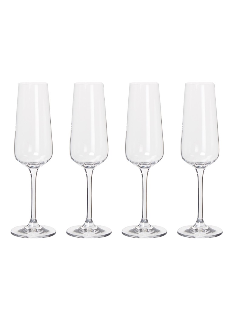 Villeroy & Boch - Ensemble de 4 verres à champagne Ovid - Transparent