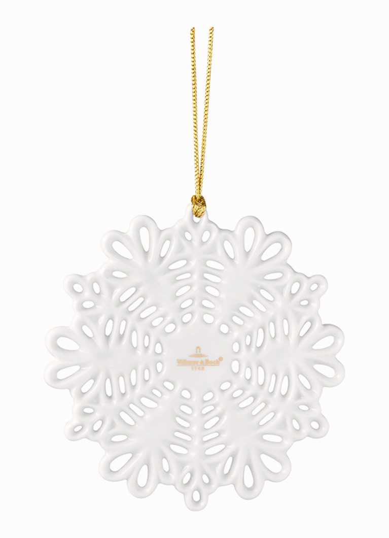 Villeroy & Boch - Sneeuwvlok kersthanger 10 cm - Wit