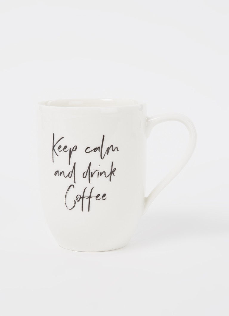 Villeroy & Boch - Tasse Statement Keep Calm And Drink Coffee 34 cl - Blanc
