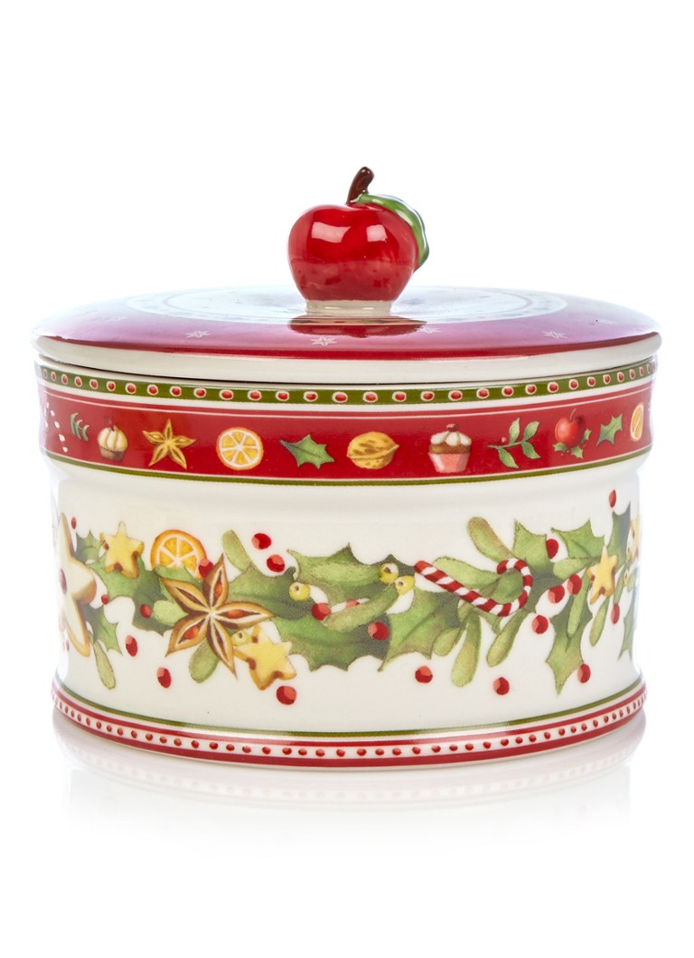 Villeroy & Boch Winter Bakery Delight Kerst snoeppot 13,5 cm • Rood