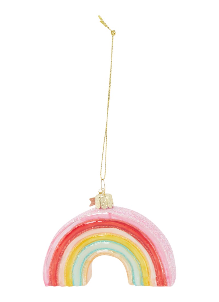 Vondels - Rainbow kersthanger 6 cm - Roze
