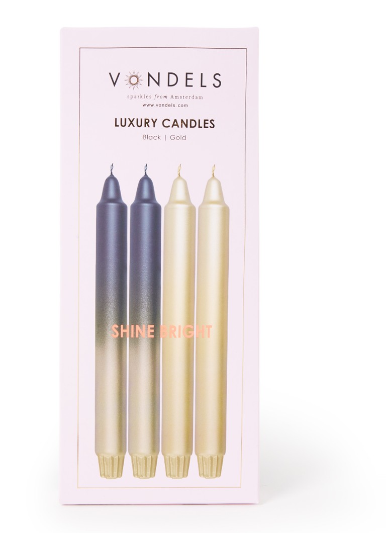 Vondels - Shine Bright kaarsen set van 4  - Multicolor