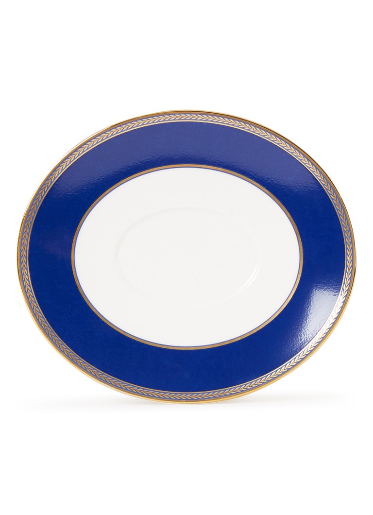 Wedgwood - Plat de service Renaissance Gold 21 cm - Bleu royal