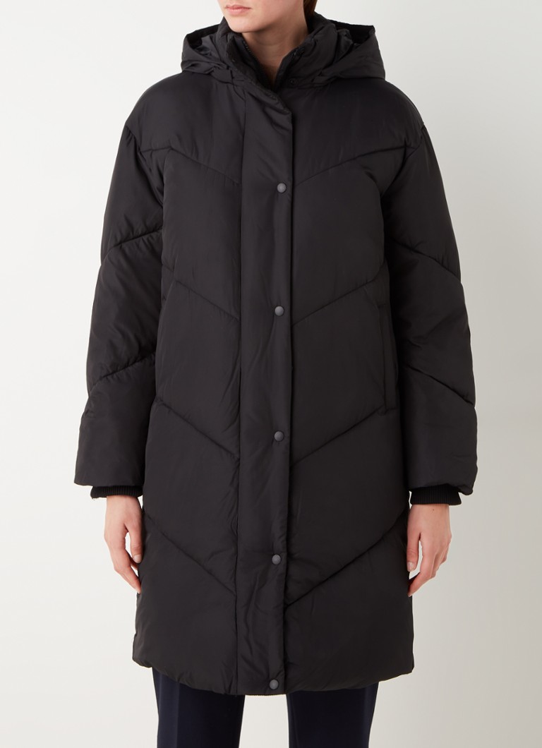 whistles tessa hooded longline puffer