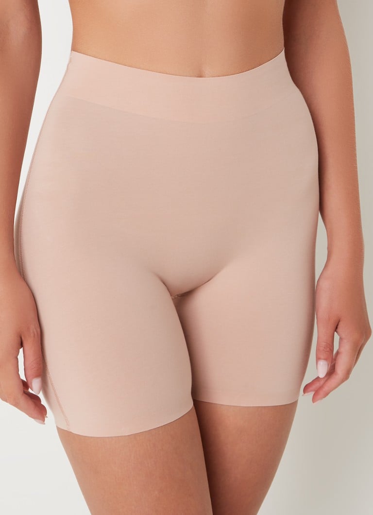 Wolford - Cotton Contour corrigerende short - Lichtroze