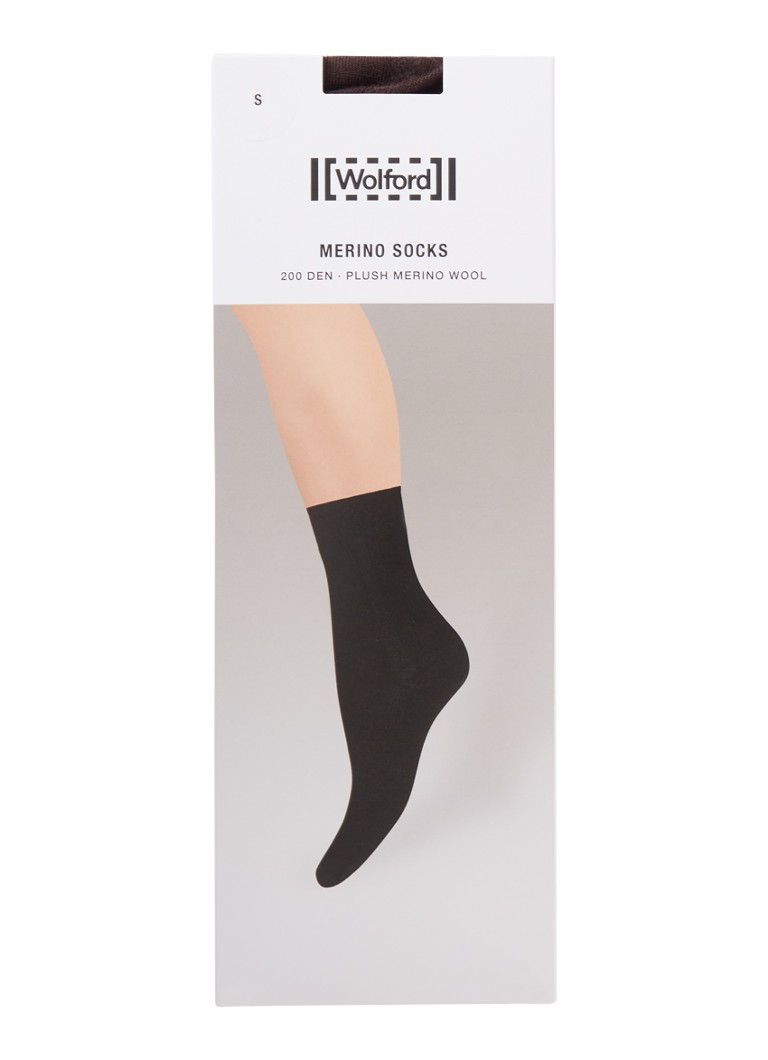 Wolford - Merino sokken in wolblend  - Bruin