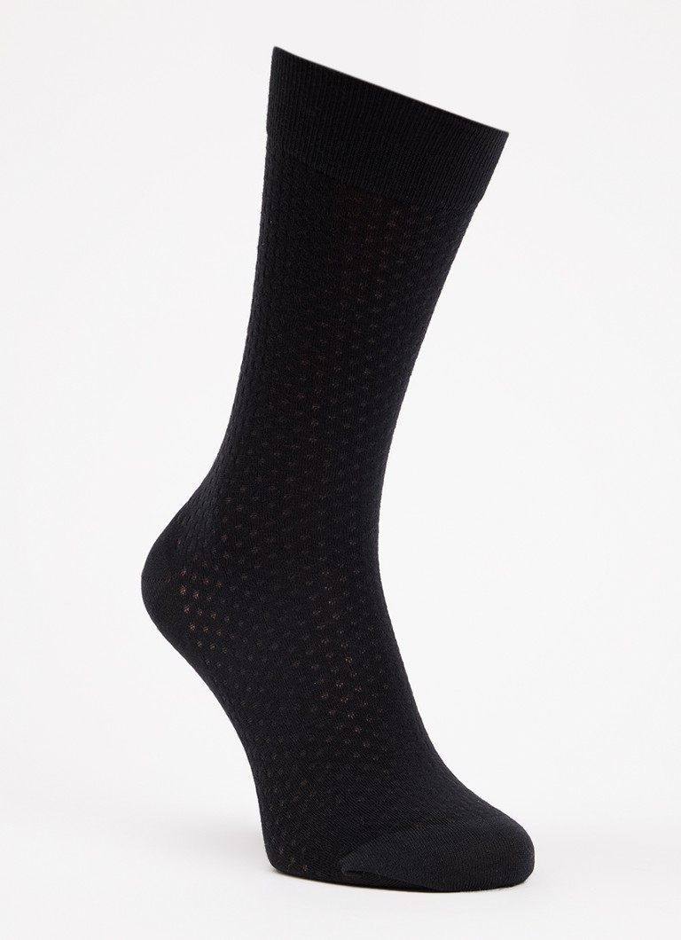 Wolford - Morino Dot sokken in wolblend - Zwart