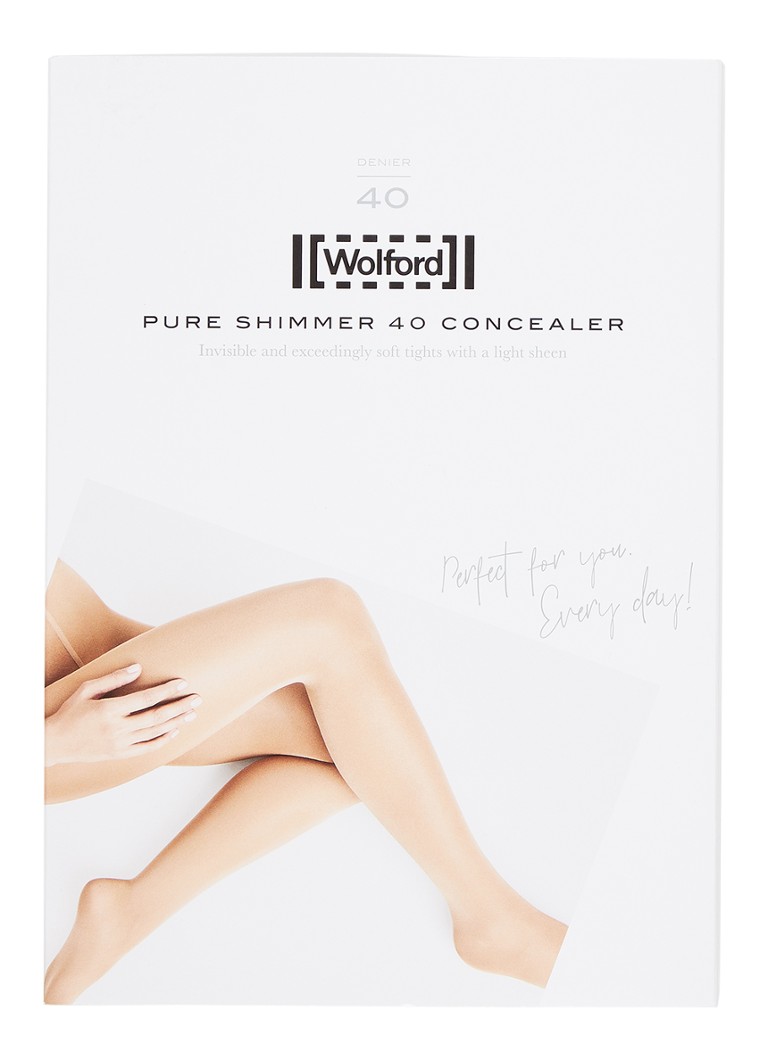 Wolford - Pure Shimmer Concealer panty in 40 denier - Lichtbruin