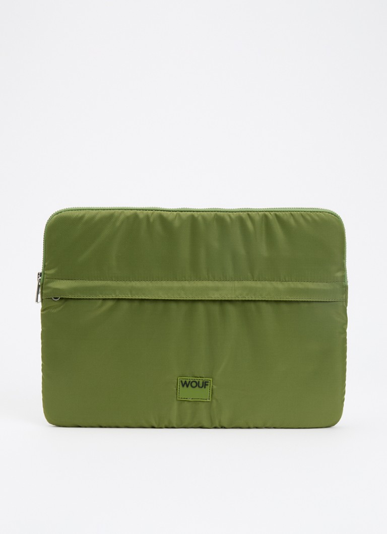 Wouf - Dublin laptophoes 13 en 14 inch - Legergroen