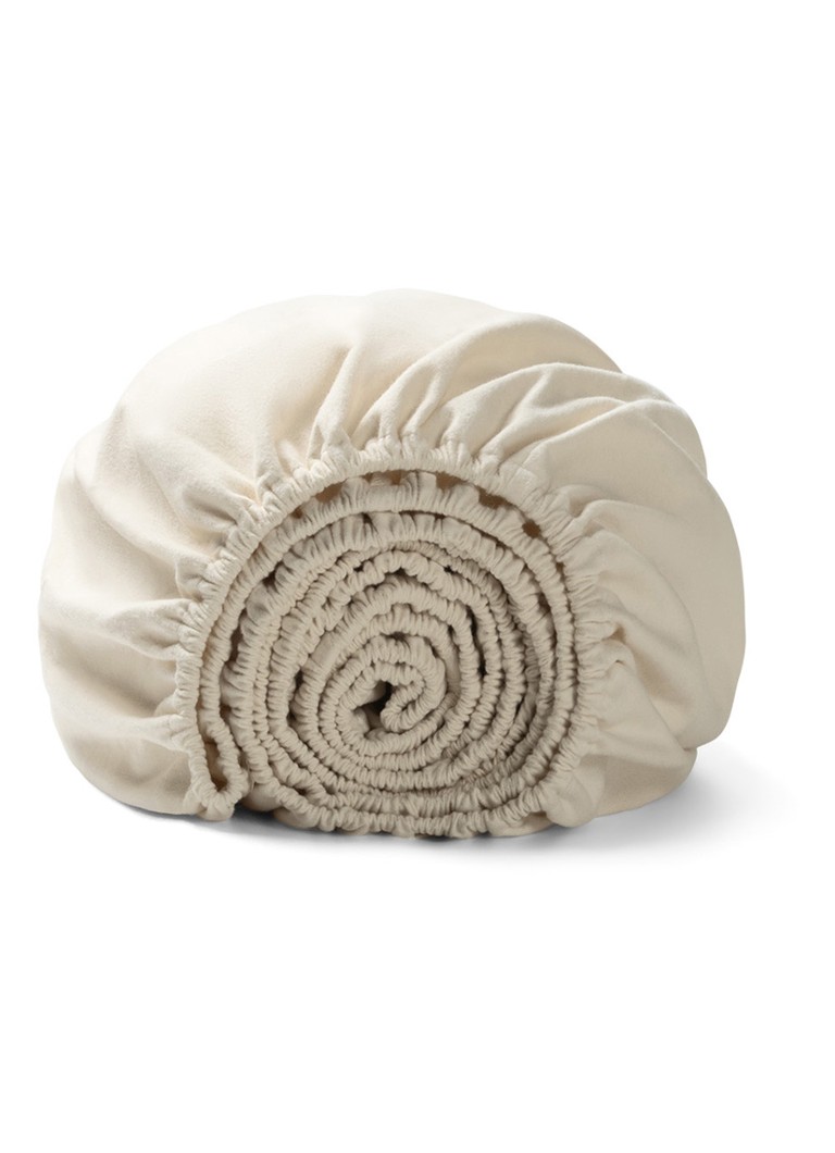 Yumeko - Hoeslaken van biologisch katoen, hoekhoogte 30 cm - Beige