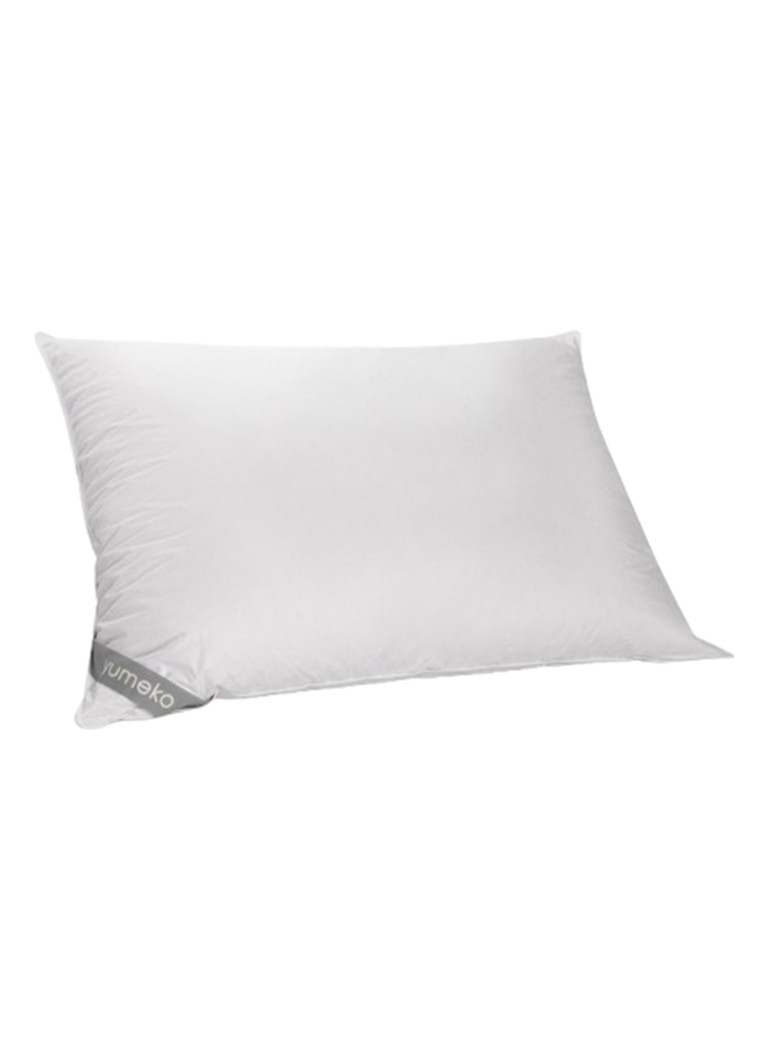 Yumeko - Medium hoofdkussen met gerecycled dons 70 x 90 cm - Wit