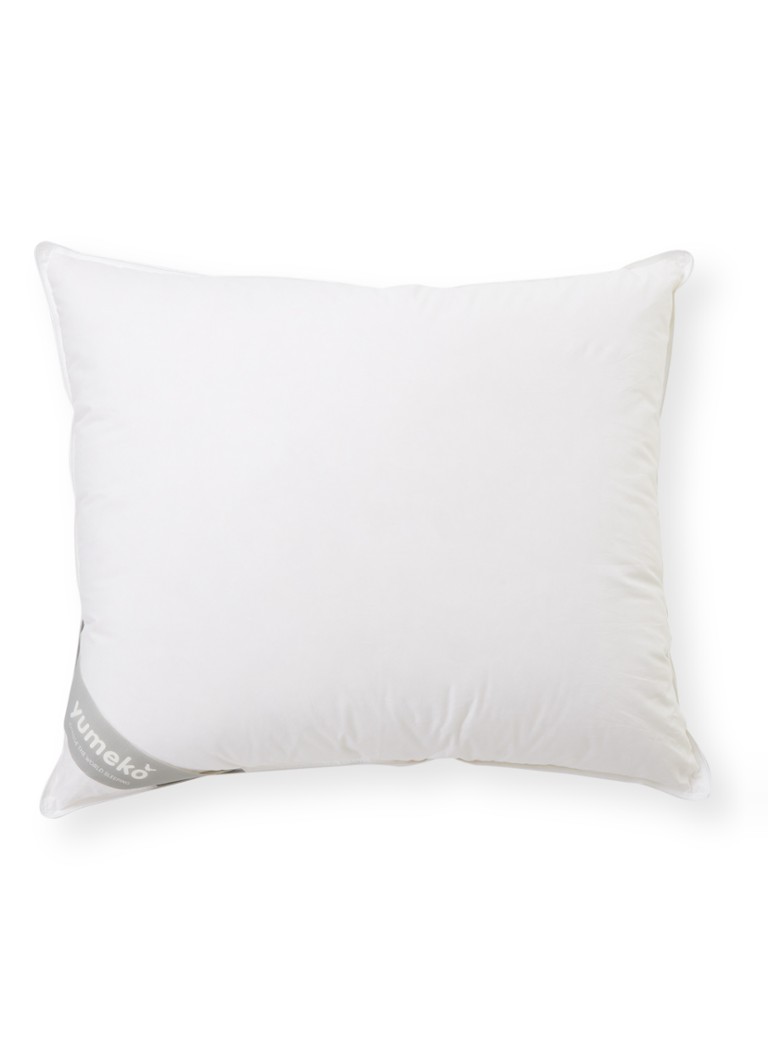 Yumeko - Medium hoofkussen met vulling van eendendons 60 x 70 cm - Wit