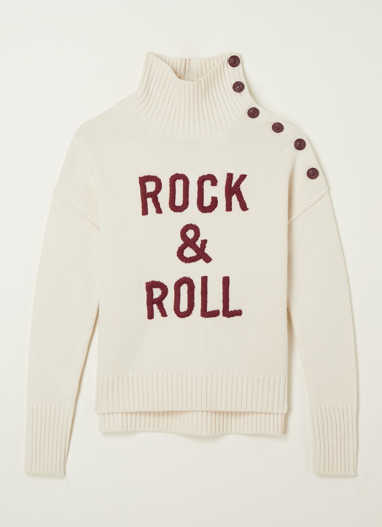 Zadig&Voltaire - Casquette en laine mélangée avec bordure logo - Blanc