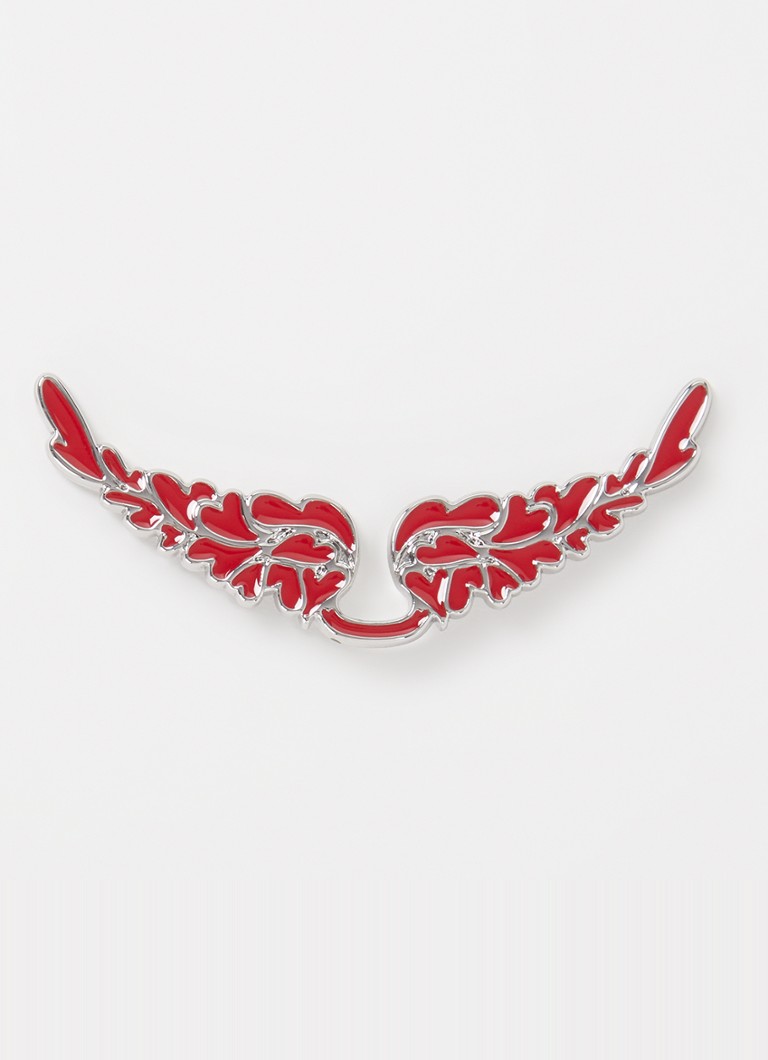Zadig&Voltaire - Swing Your Wings Hearts clutchbedel - Rood