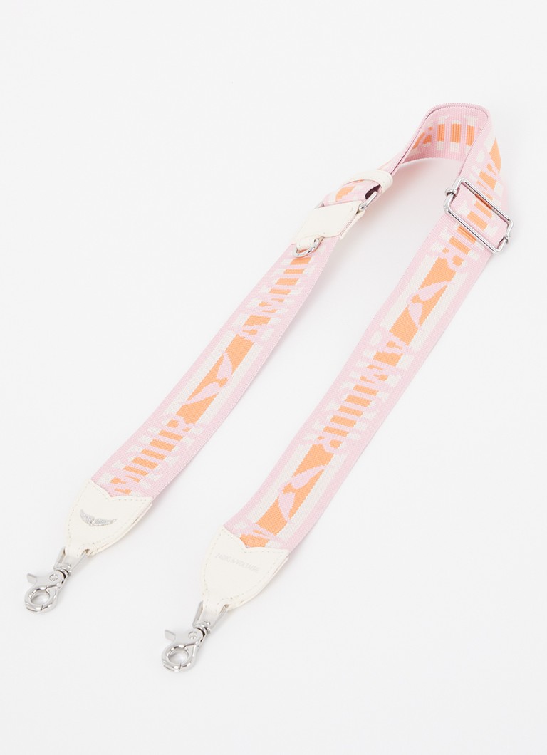 Zadig&Voltaire - Verstelbare schouderriem met logoprint - Roze