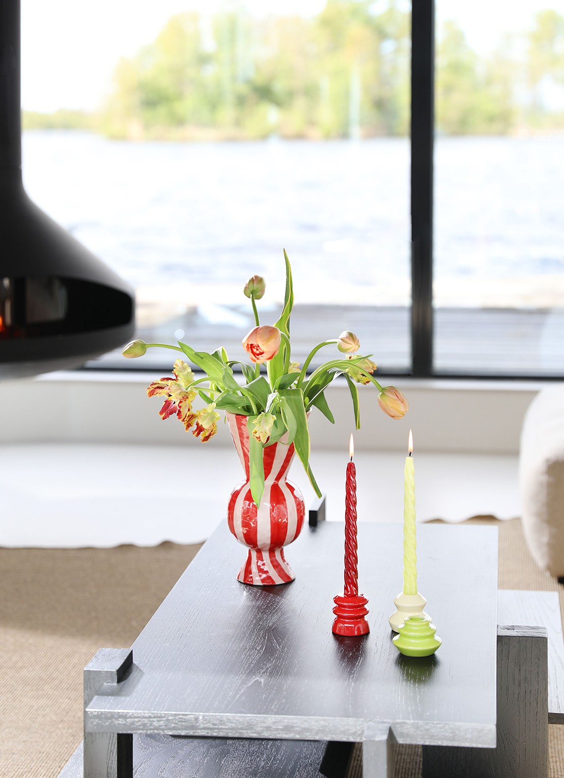&Klevering Alpha dinerkaars set van 3 - detail 3 groen