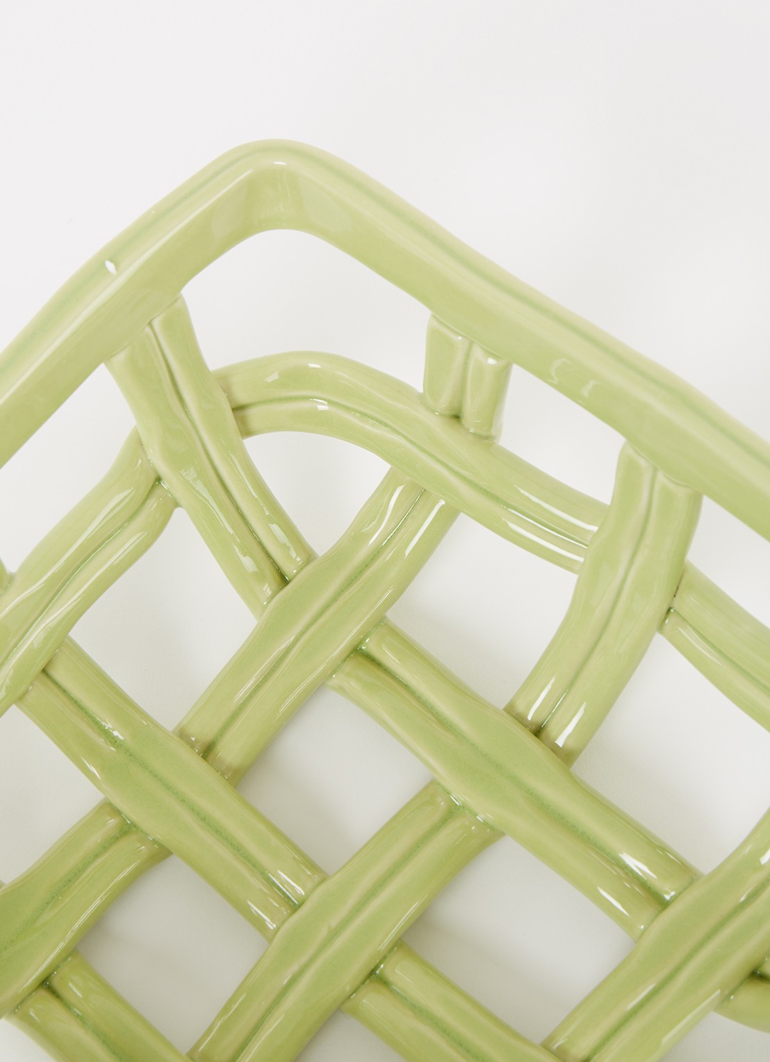 &Klevering Basket Picknick fruitmand 19 x 8,5 cm - detail groen