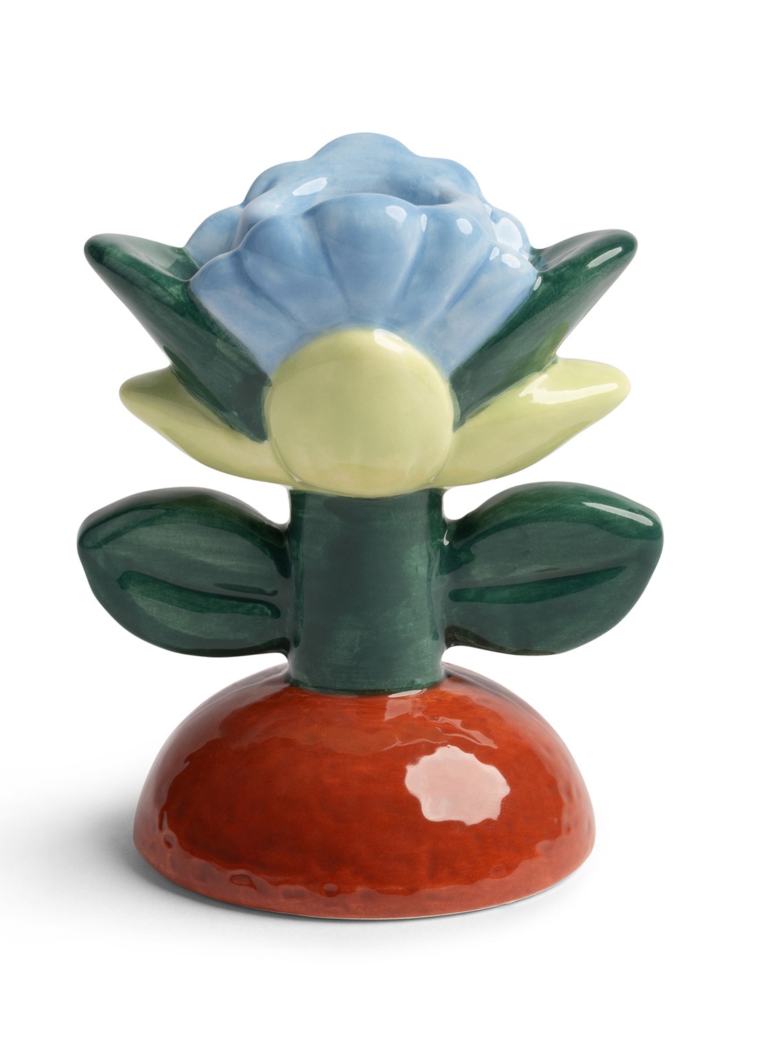 &Klevering Blume kandelaar 9,5 cm - voorkant groen