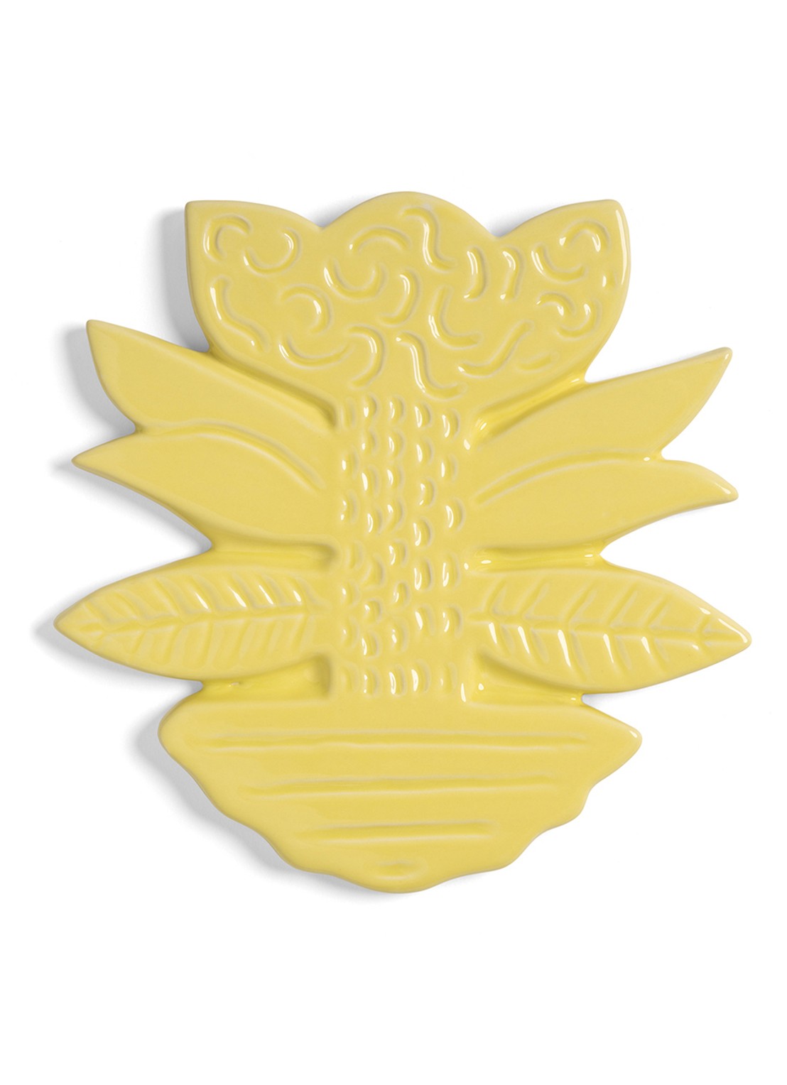 &Klevering Blume pannenonderzetter - voorkant geel