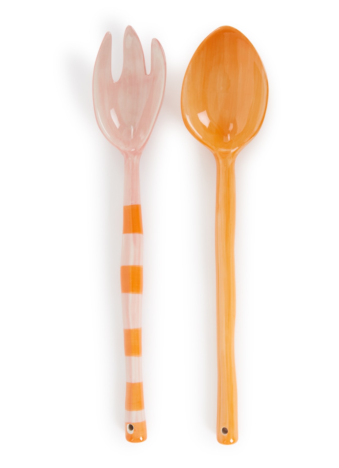 &Klevering Boavista saladebestek 2-delig - voorkant orange