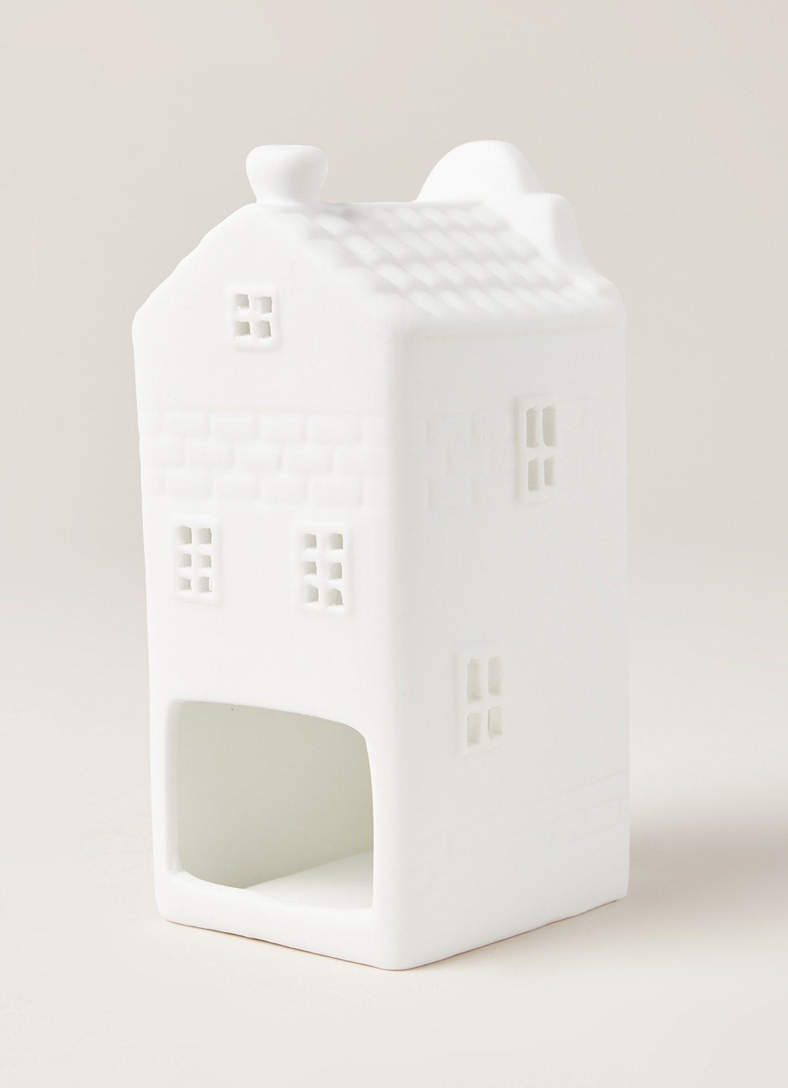 &Klevering Canal house waxinelichthouder 13 cm - detail 3 wit