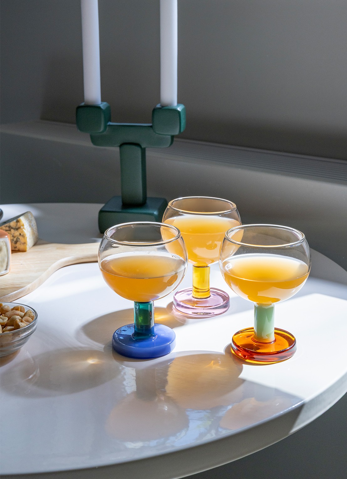 &Klevering Cantine cocktailglas set van 2 - detail 3 donkerblauw