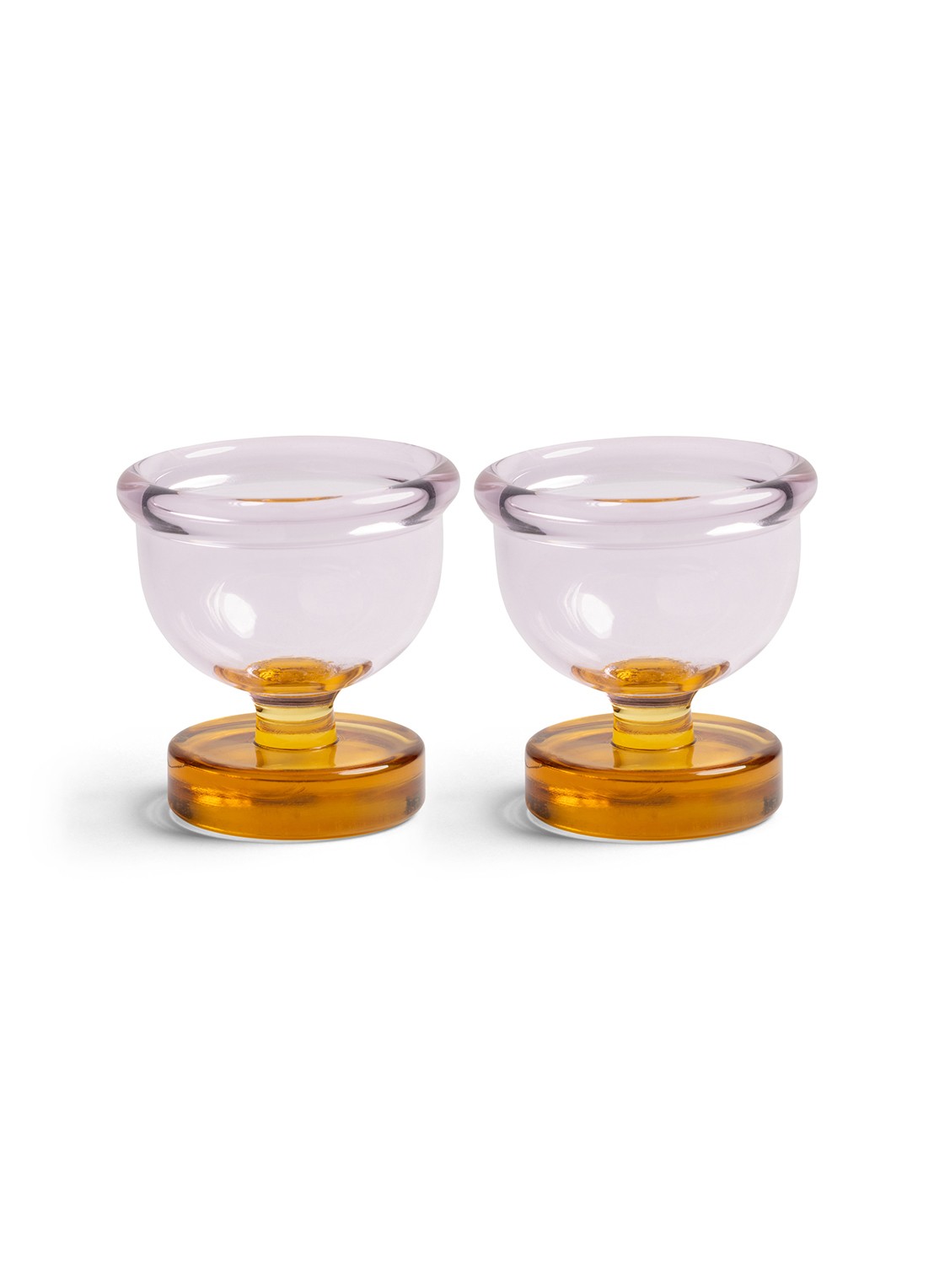 &Klevering Cantine eierdop 5,5 cm set van 2 - voorkant lichtroze