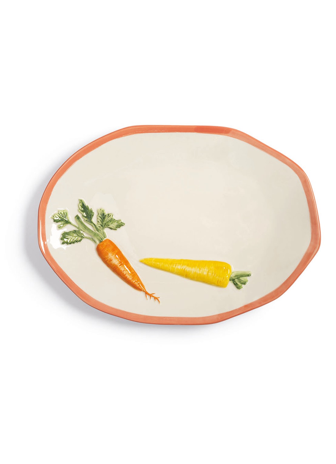 &Klevering Carota serveerschaal 40 cm - voorkant orange