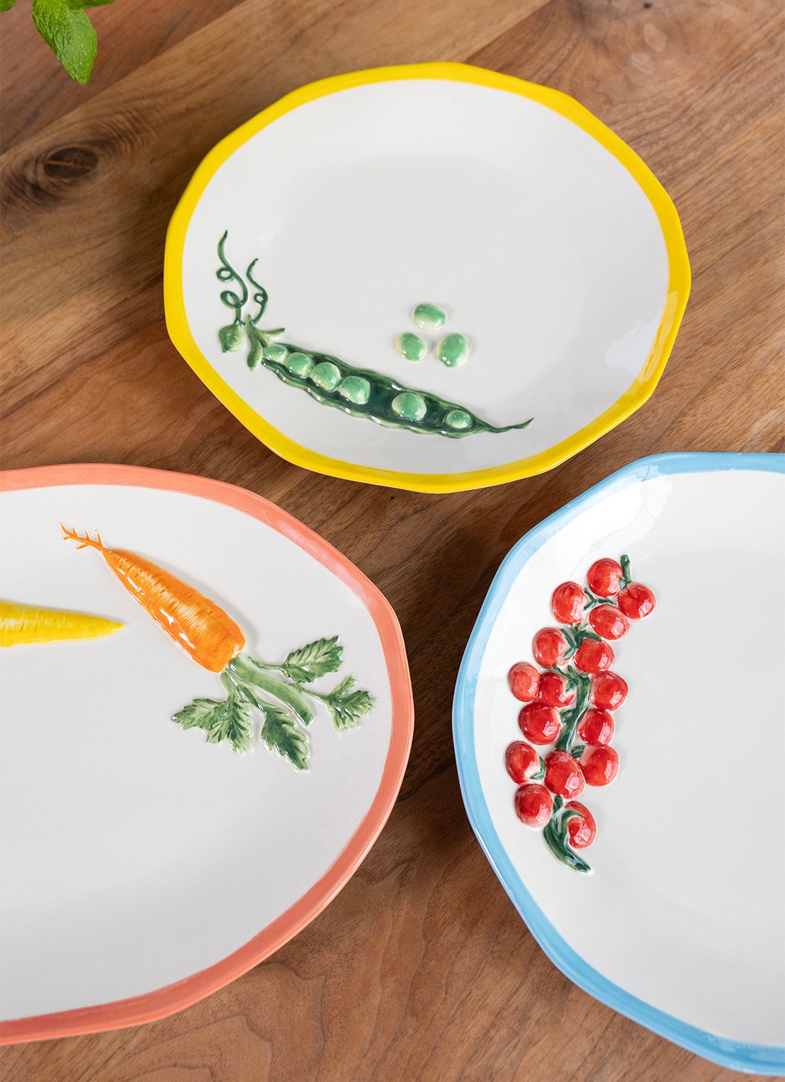 &Klevering Carota serveerschaal 40 cm - voorkant 2 orange