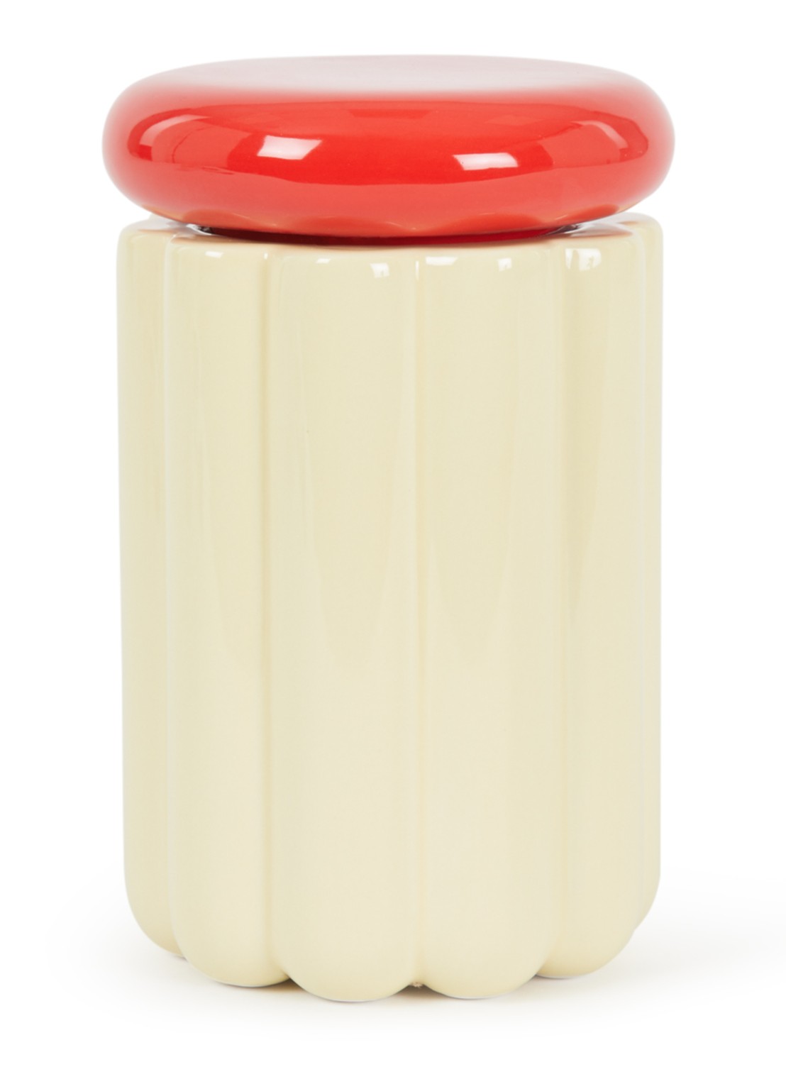 &Klevering Charlo voorraadpot  - voorkant creme