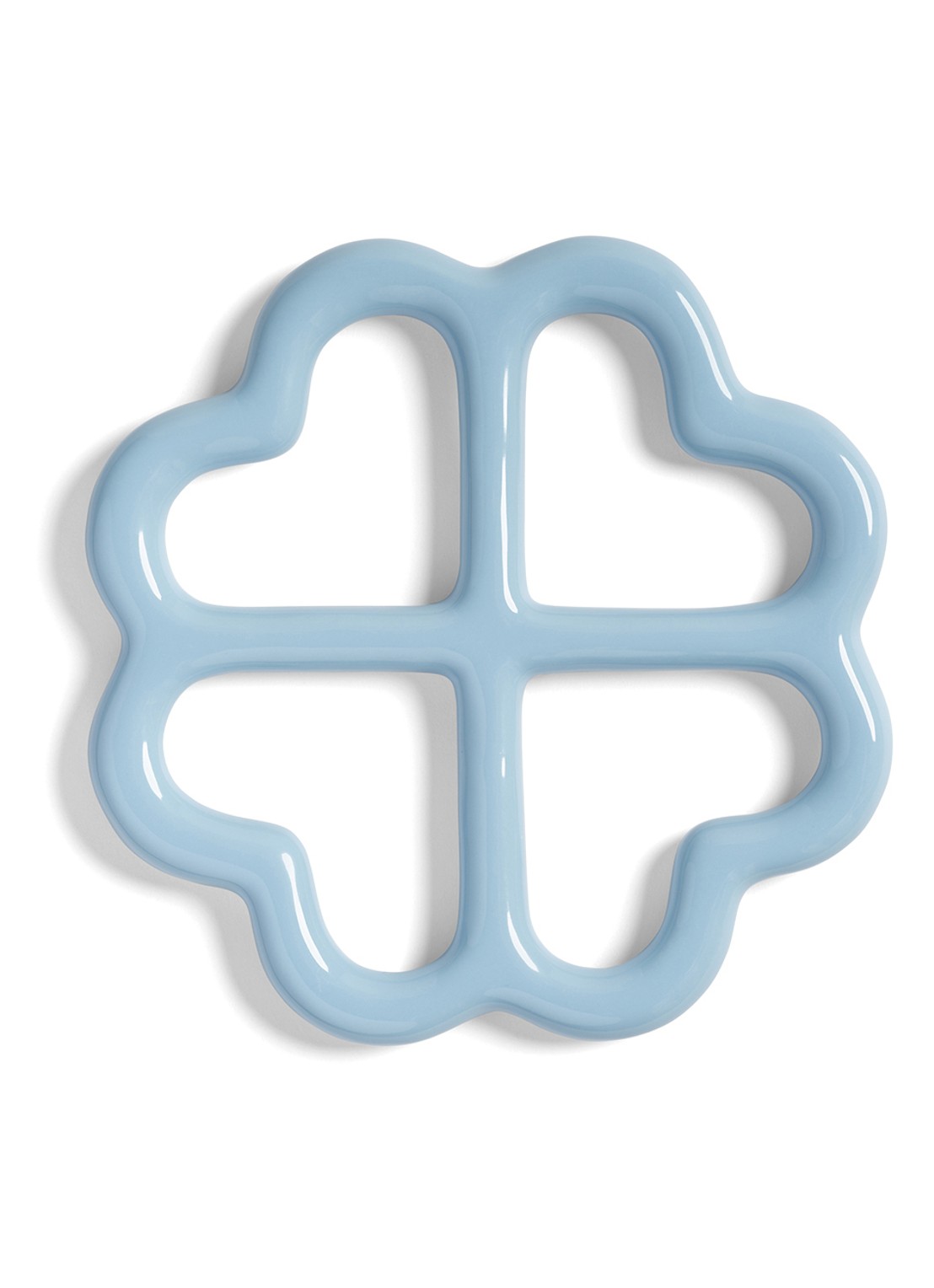 &Klevering Clover pannenonderzetter - voorkant blauw