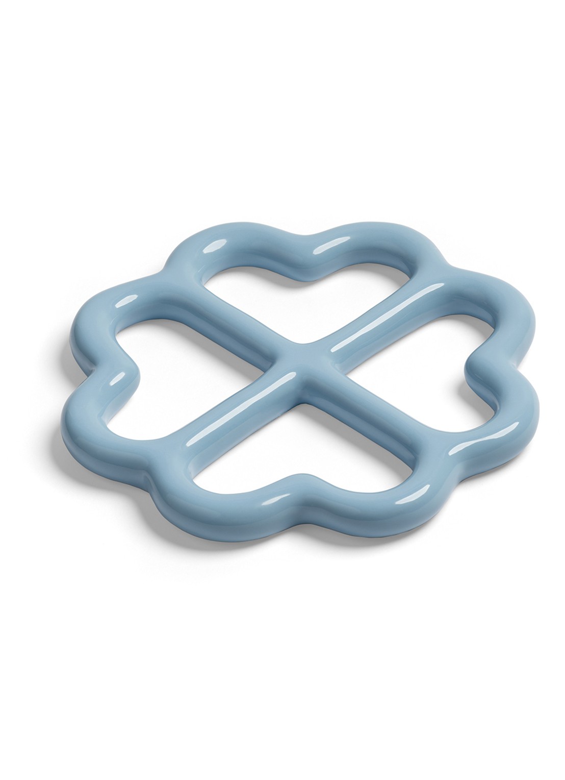 &Klevering Clover pannenonderzetter - voorkant 2 blauw