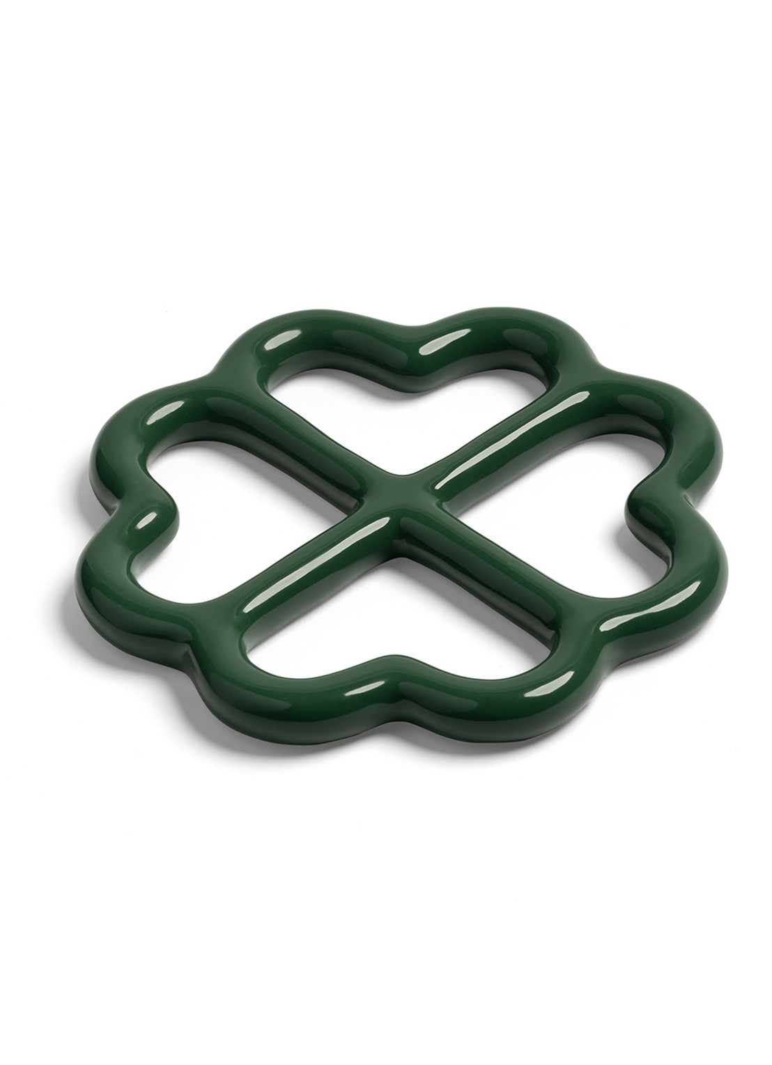&Klevering Clover pannenonderzetter - voorkant 3 groen