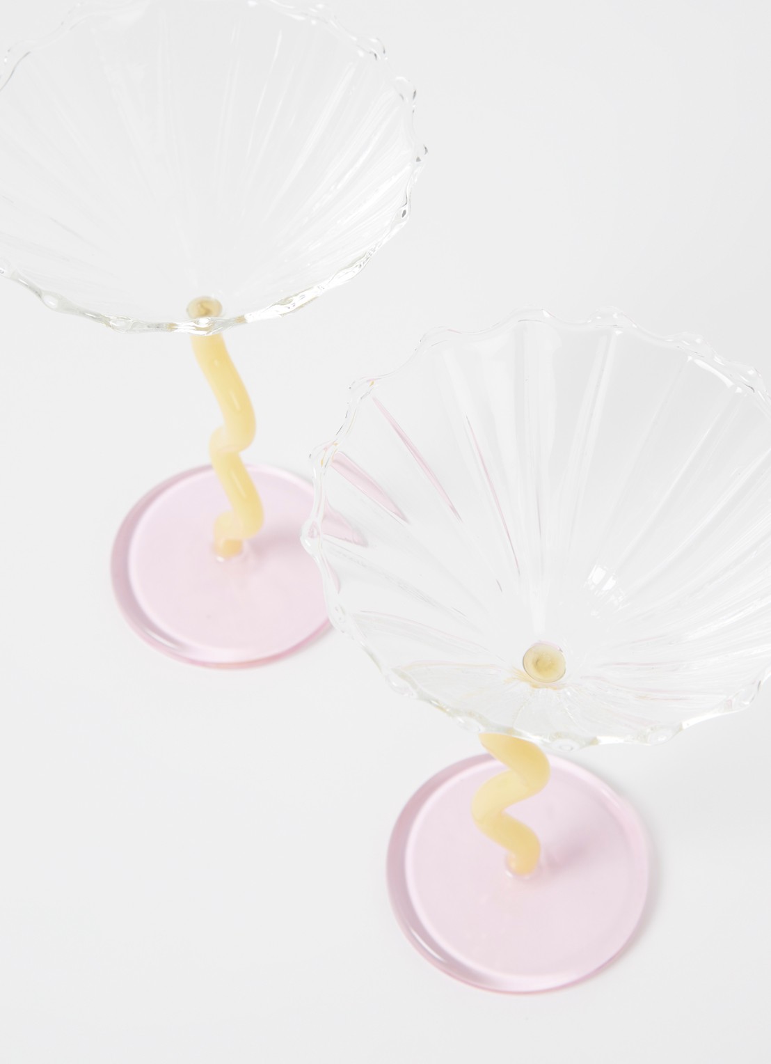 &Klevering Curve Coupe 15 cl set van 2 - detail multicolor