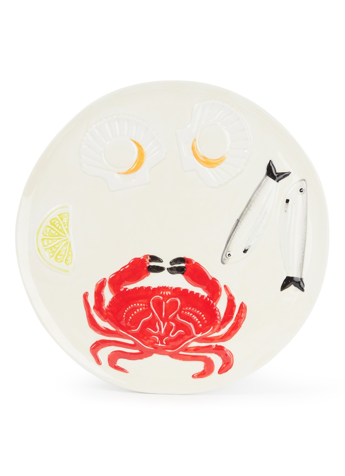 &Klevering De La Mer Crab serveerschaal 26,5 cm - voorkant multicolor