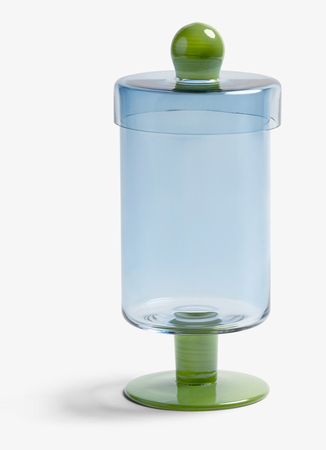 &Klevering Decoratieve voorraadpot duo - voorkant 2 blauw