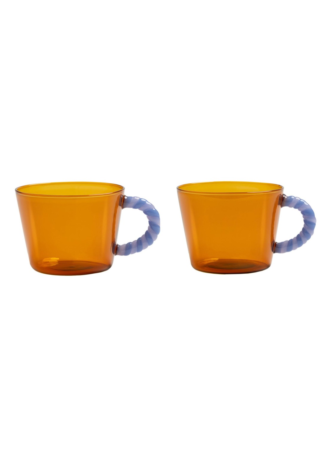 &klevering Duet glazen set van 2 - voorkant donkeroranje
