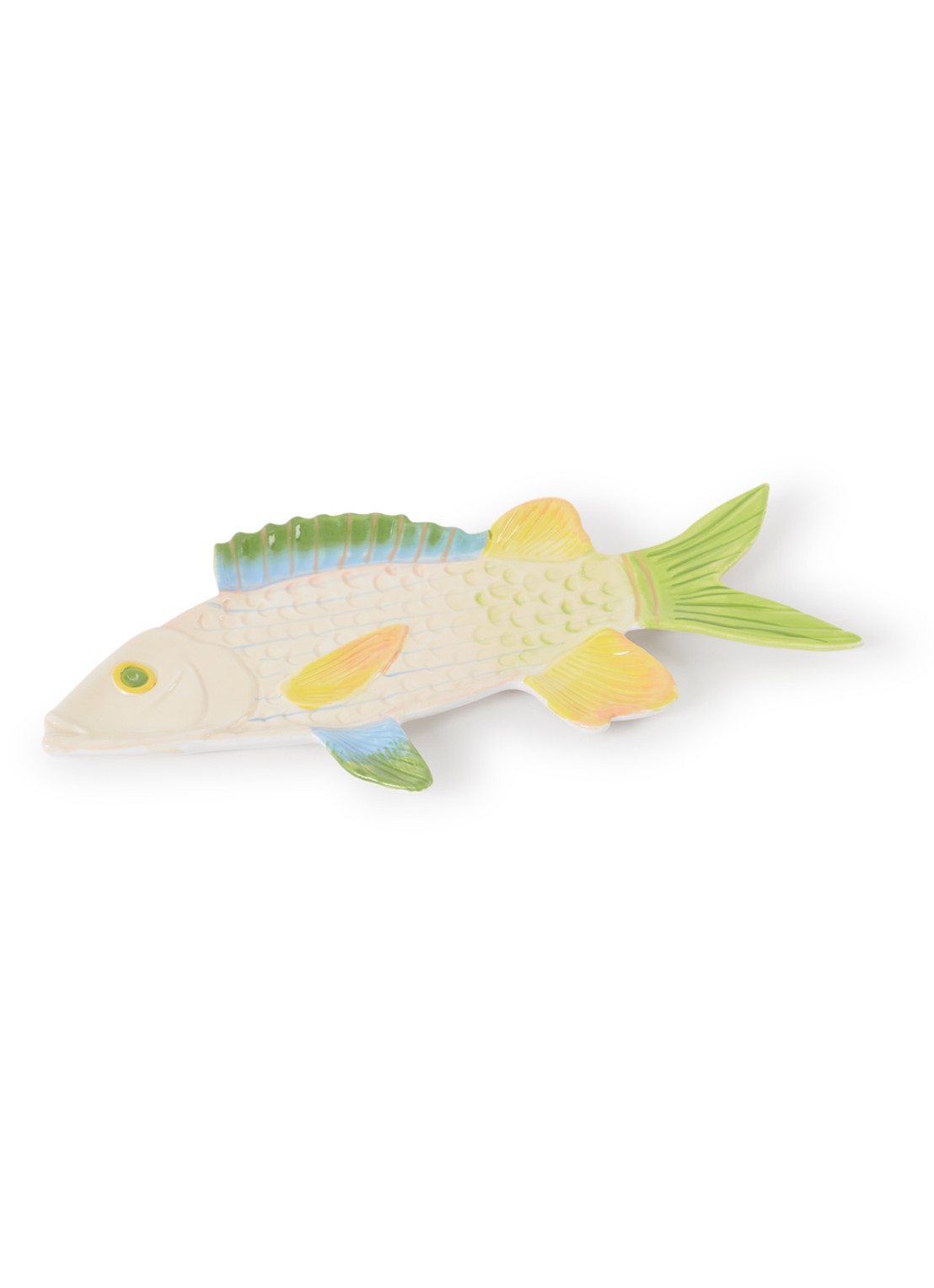 &Klevering Fish Trigger serveerschaal 34,5 cm - voorkant groen
