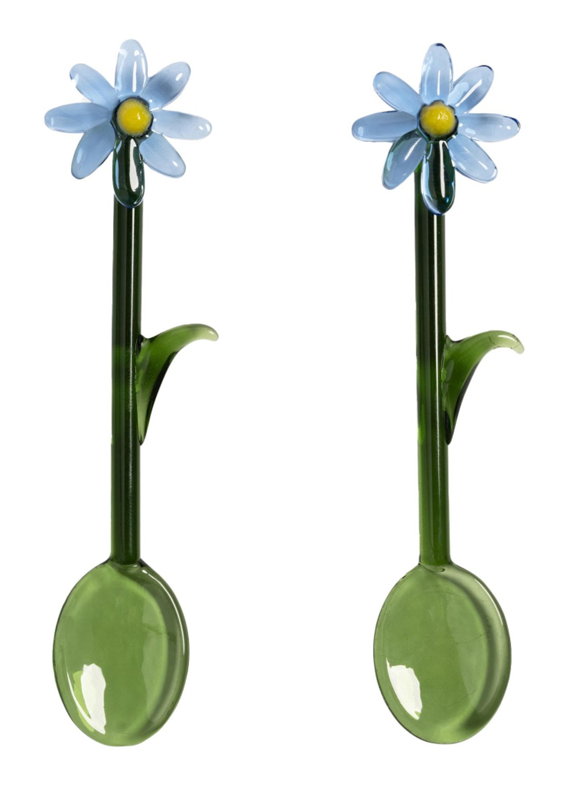 &klevering Flora lepel set van 2  - voorkant groen