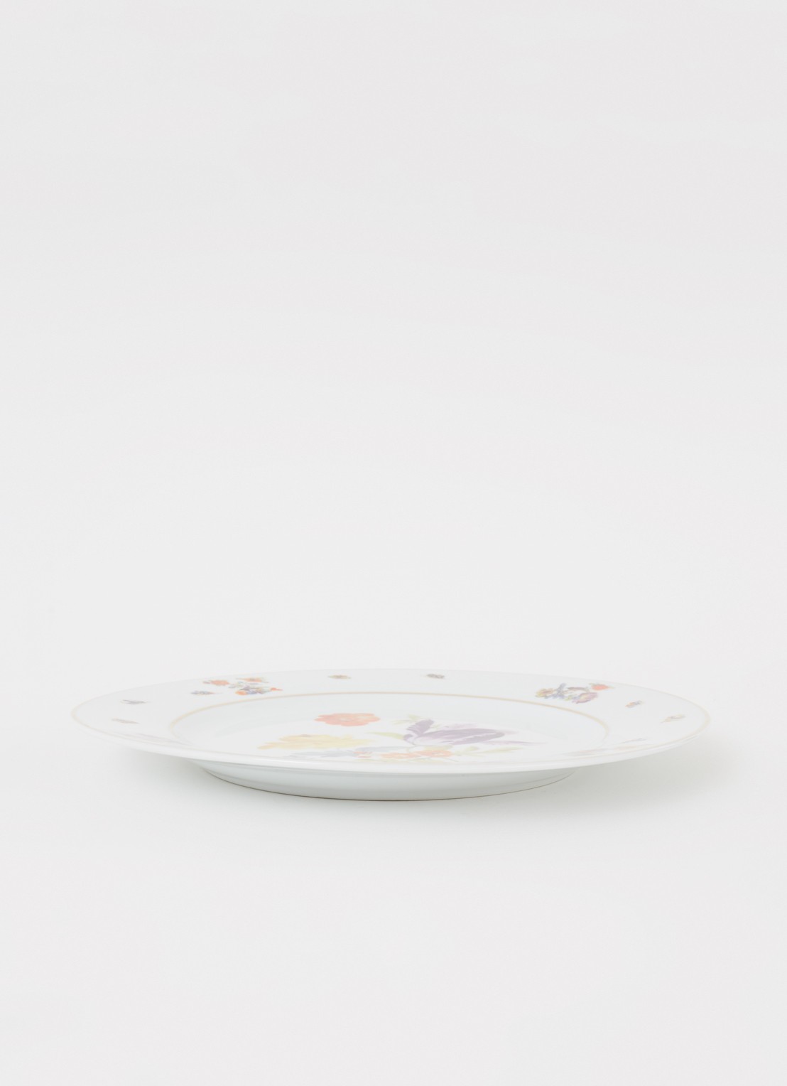 &Klevering Florals Rose dinerbord 27 cm  - voorkant 2 wit