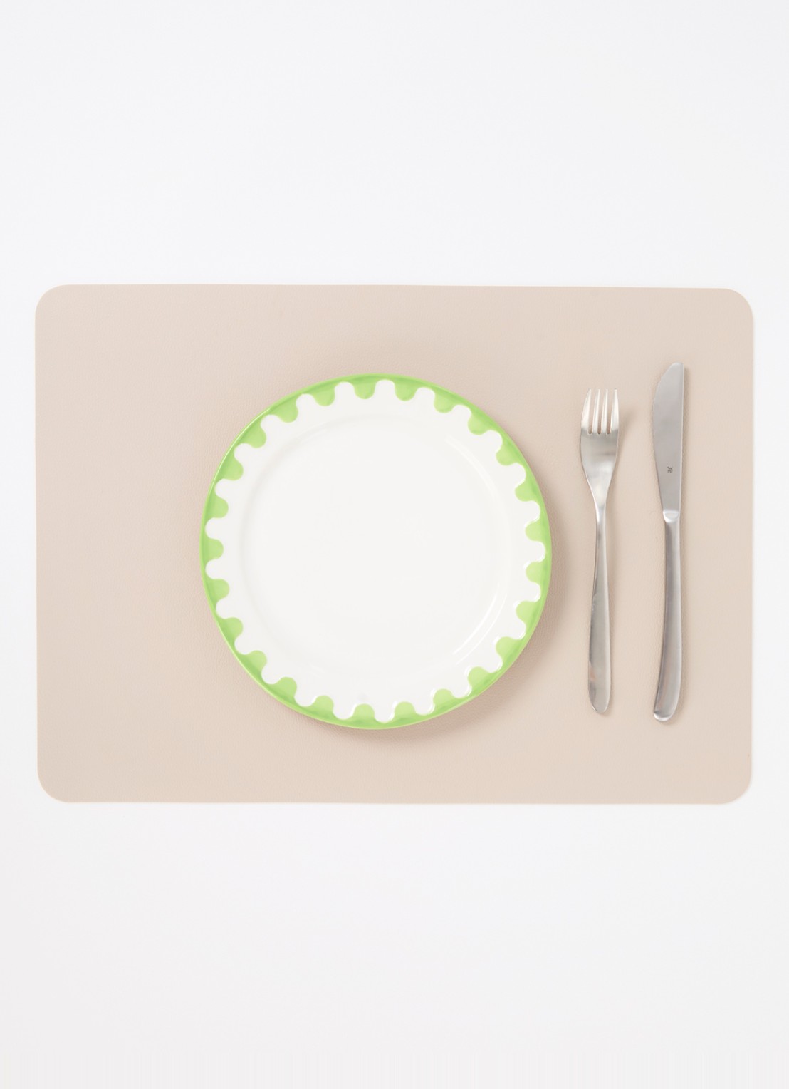 &Klevering Folk ontbijtbord 22,5 cm set van 4 - detail 2 wit