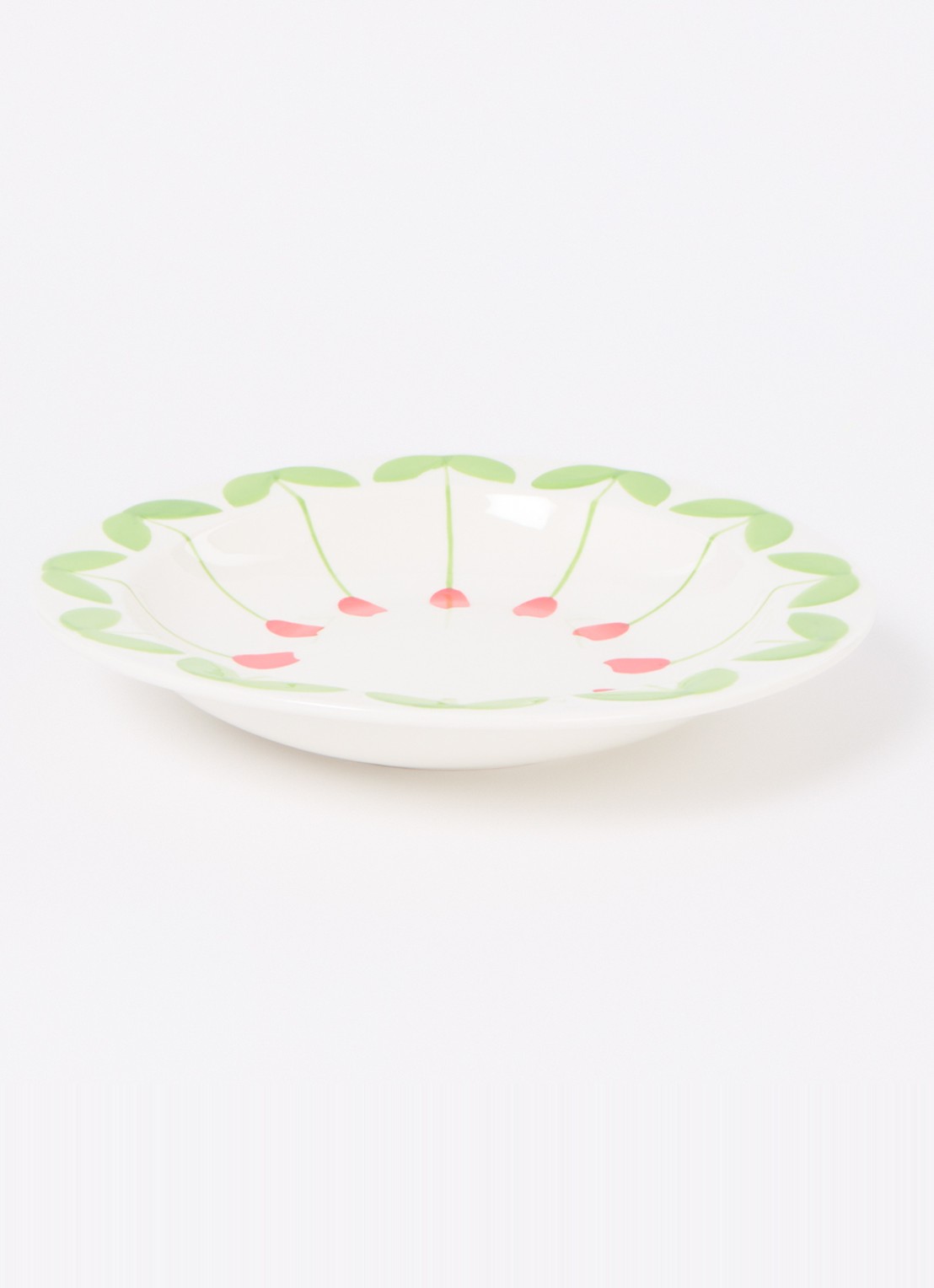 &Klevering Folk pastabord 22,5 cm set van 2 - voorkant 2 wit