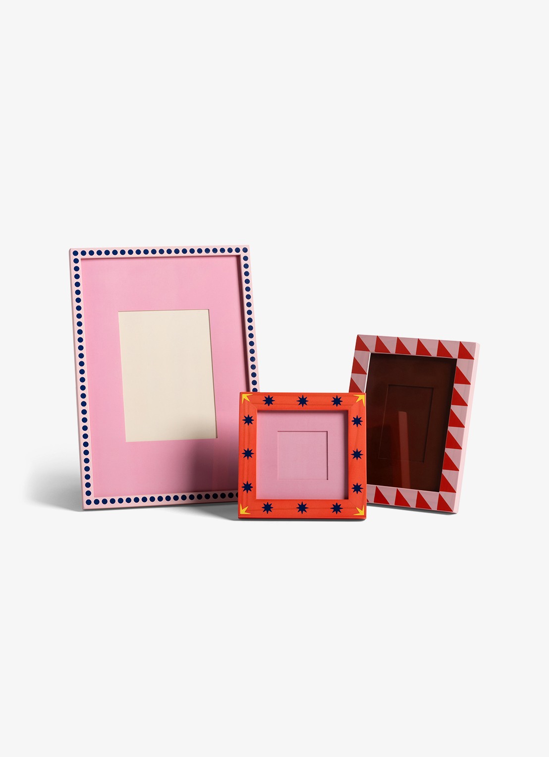 &Klevering Fotolijst met patroon 19 x 14.5 cm  - voorkant 2 roze