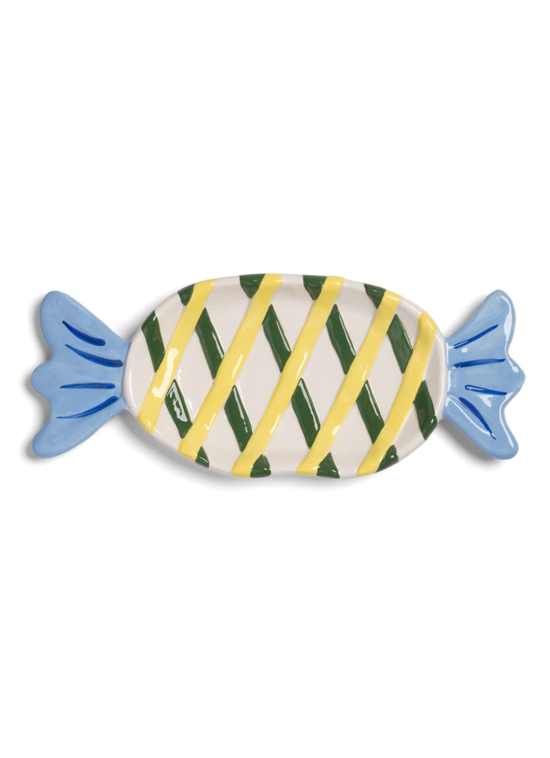 &Klevering Goody serveerplank van dolomiet 27,5 cm - voorkant 2 geel