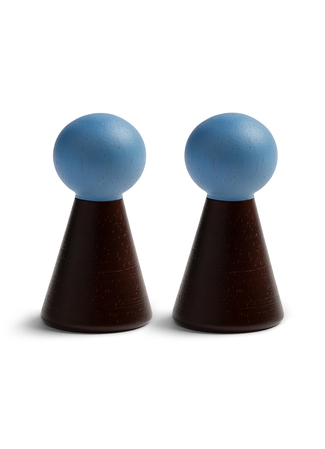 &Klevering Halma wandhaak 6,5 cm set van 2 - voorkant 4 bruin